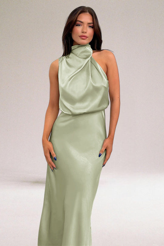 Sienna™ | Glamorous Halter Dress