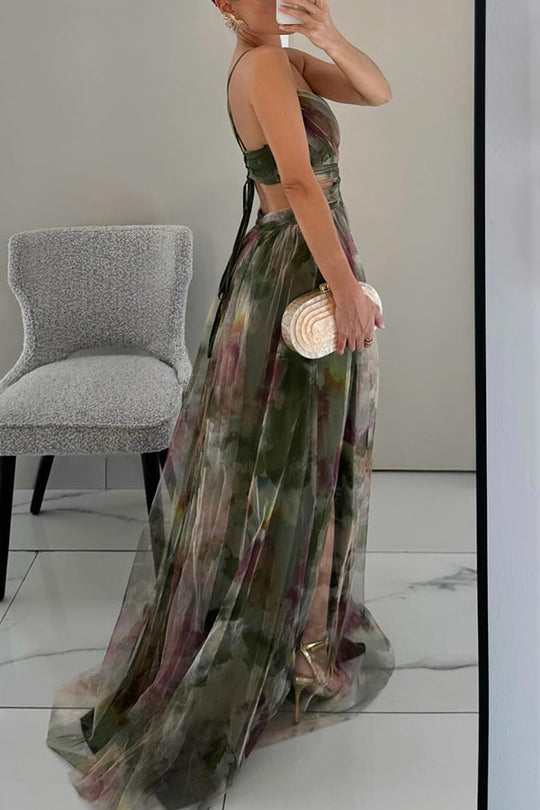 Vaëlia™ | Magnifique maxi-robe à imprimé floral