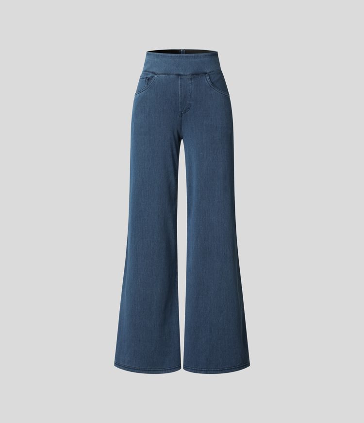 Eva | Comfy Elastic High-Waisted Trousers