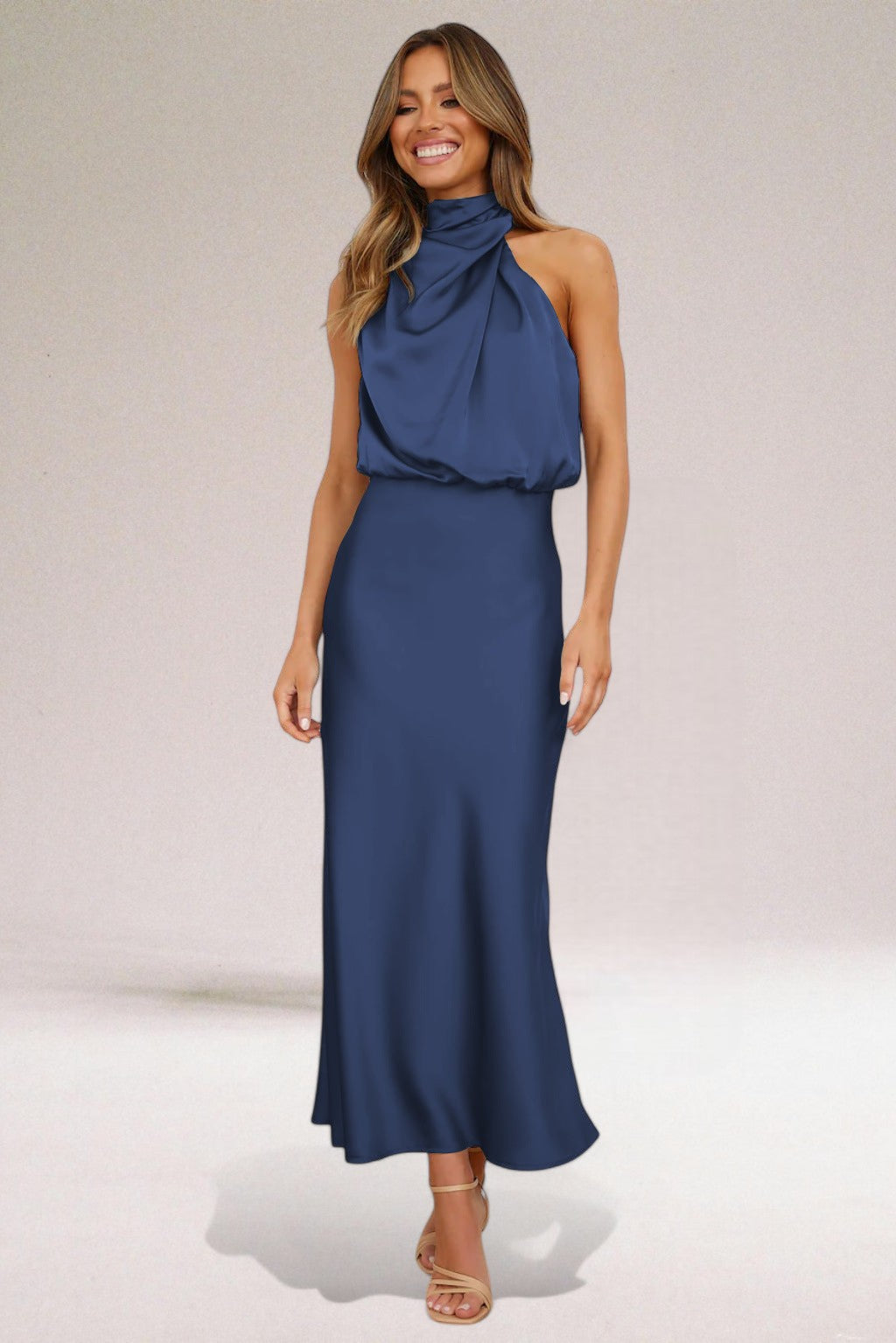 Sienna™ | Glamorous Halter Dress