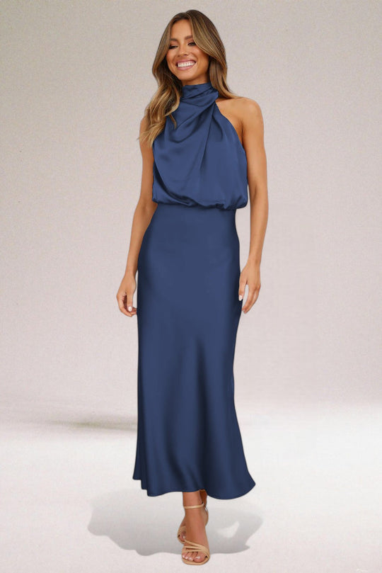 Sienna™ | Glamorous Halter Dress