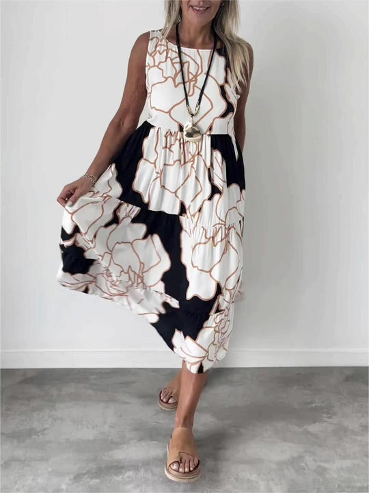 Scarlett | Elegant Floral Print Dress