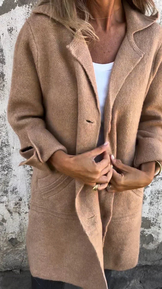 Emma -  Casual Coat with Buttons