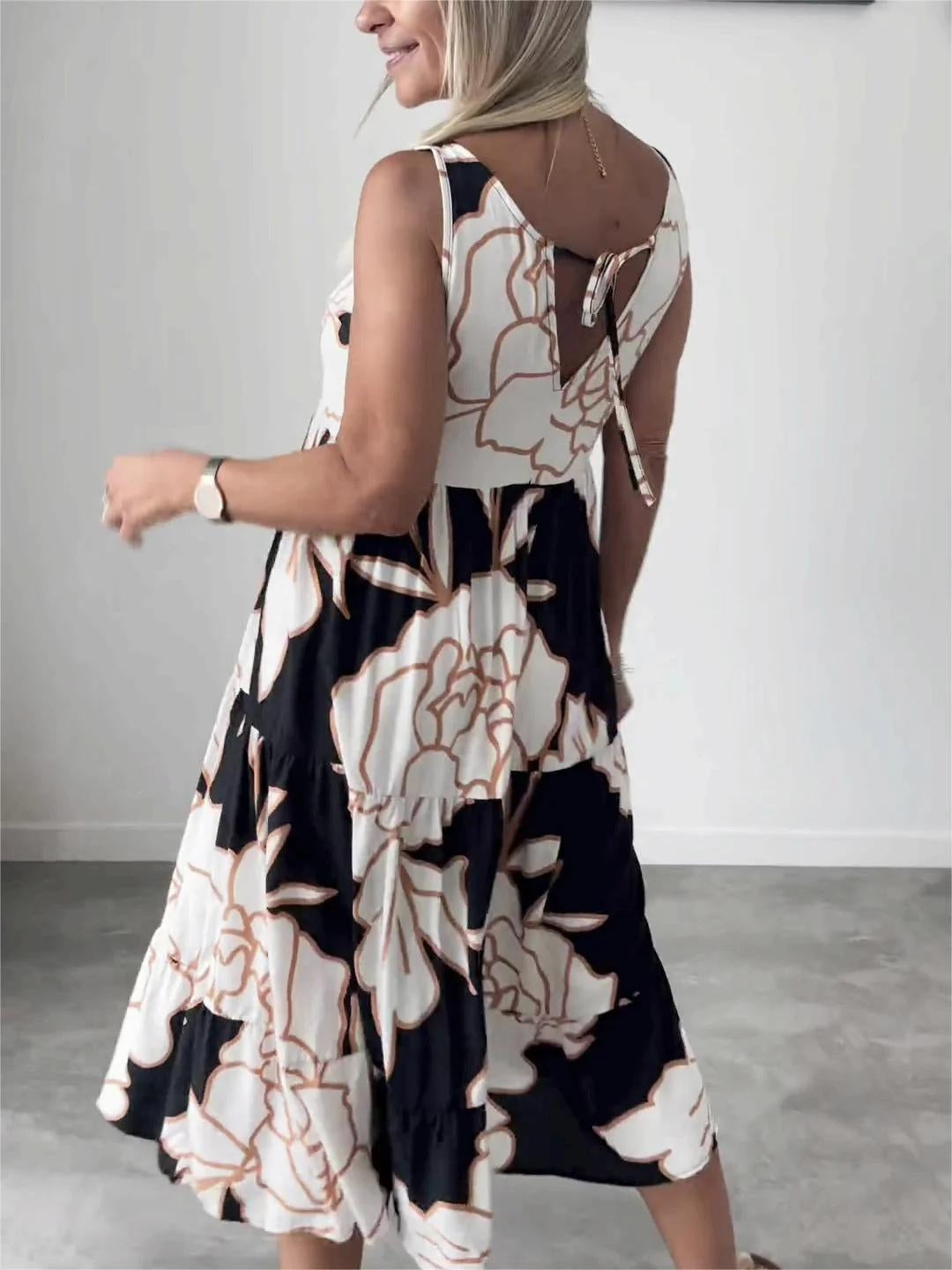 Scarlett | Elegant Floral Print Dress