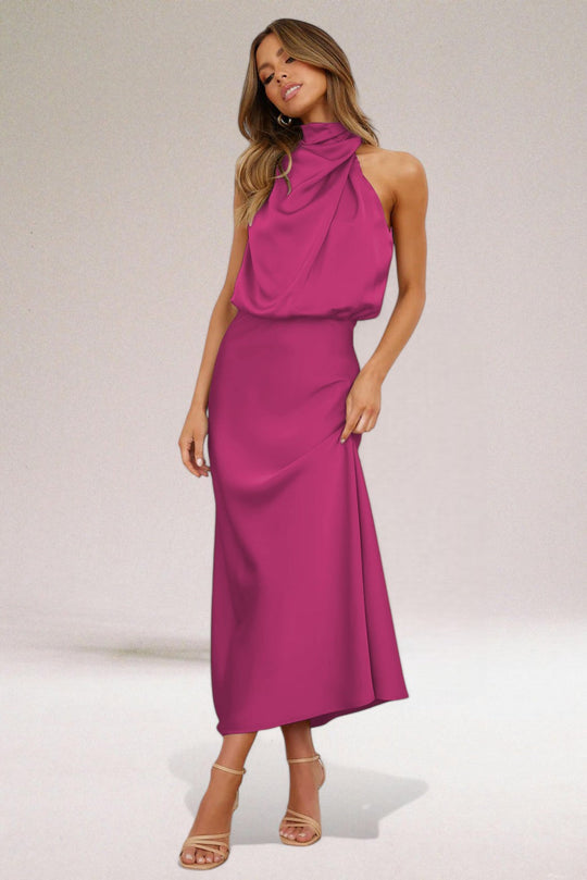 Sienna™ | Glamorous Halter Dress