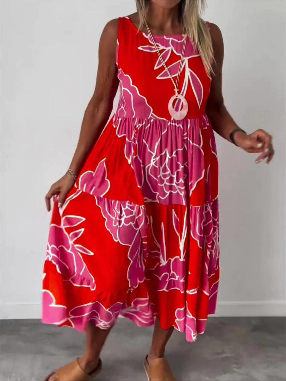 Scarlett | Elegant Floral Print Dress