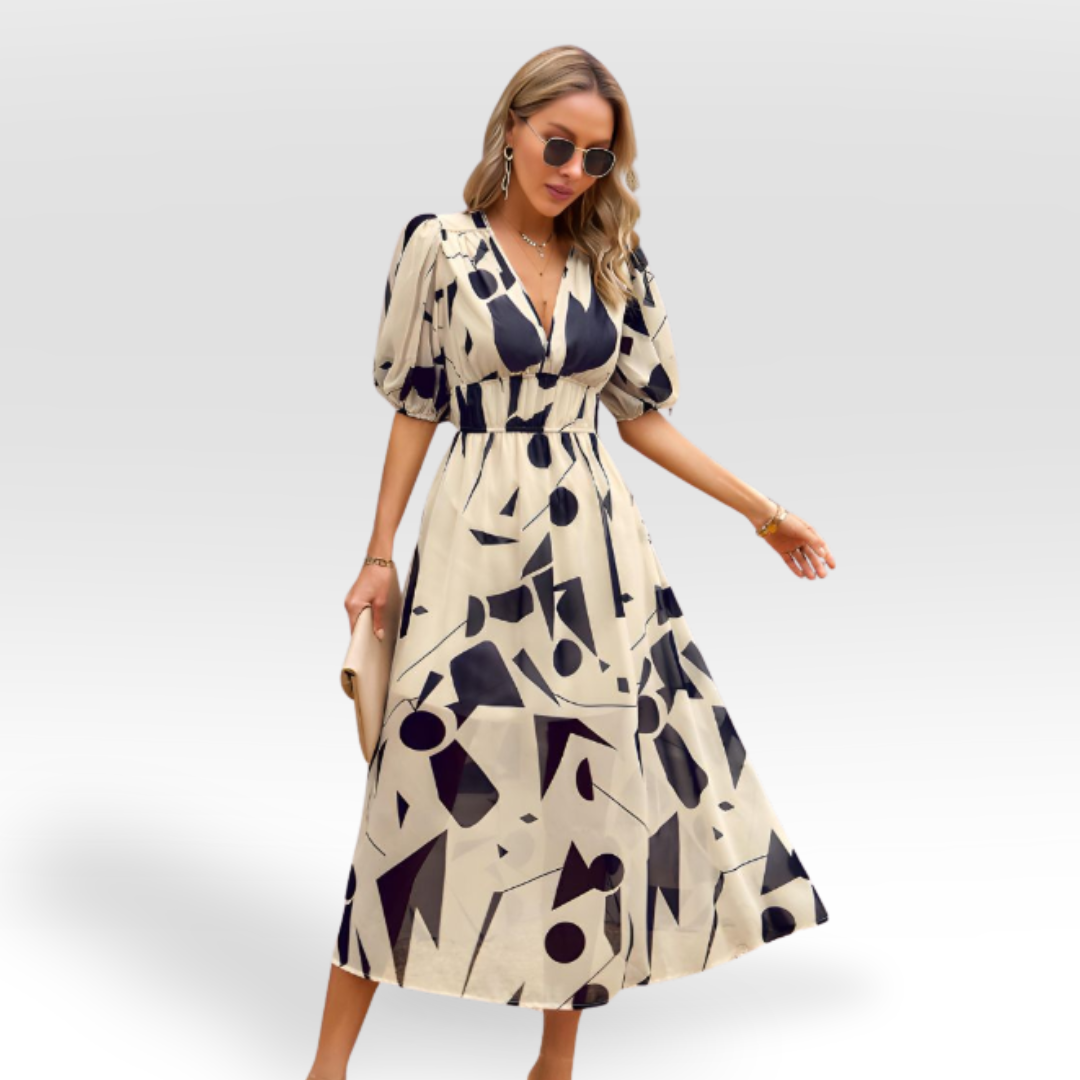 Claire | Charming V-Neck Dress
