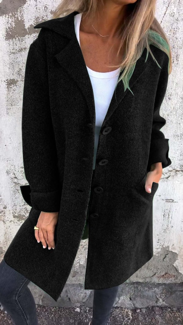 Emma -  Casual Coat with Buttons