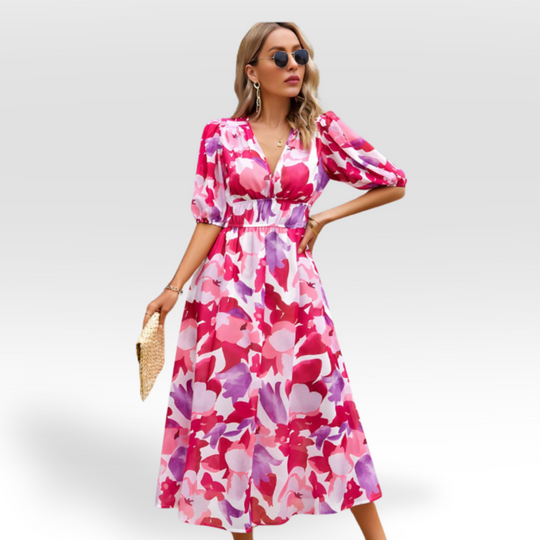 Claire | Charming V-Neck Dress