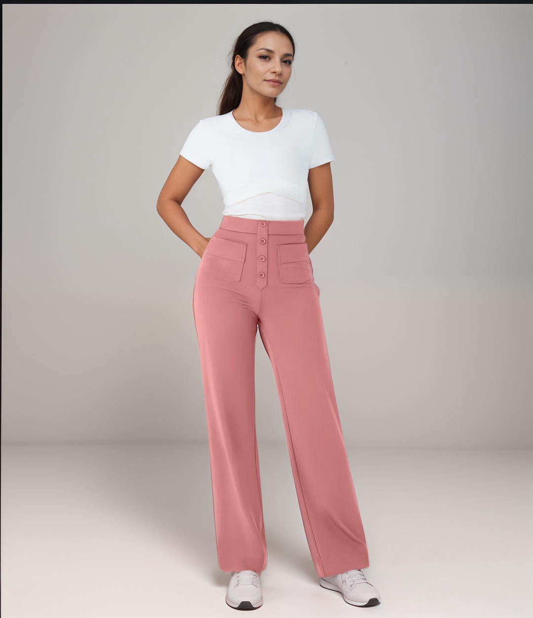 Elsa | High-Waisted Elastic Pants