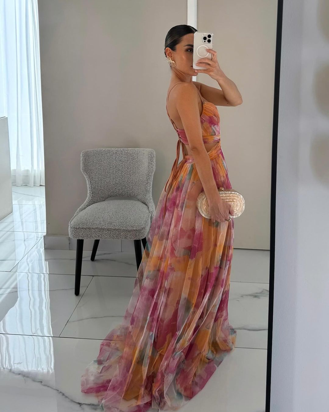 Vaëlia™ | Magnifique maxi-robe à imprimé floral
