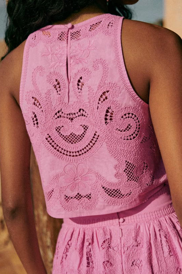 Moise | Pink Lace Set