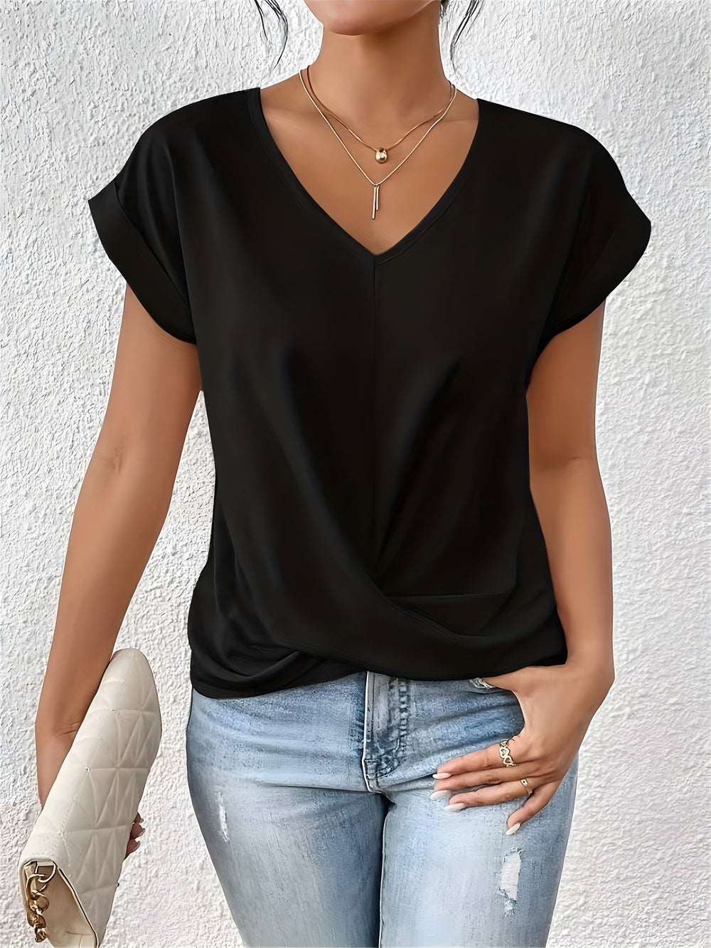 Ivy™ | Casual V-Neck T-Shirt