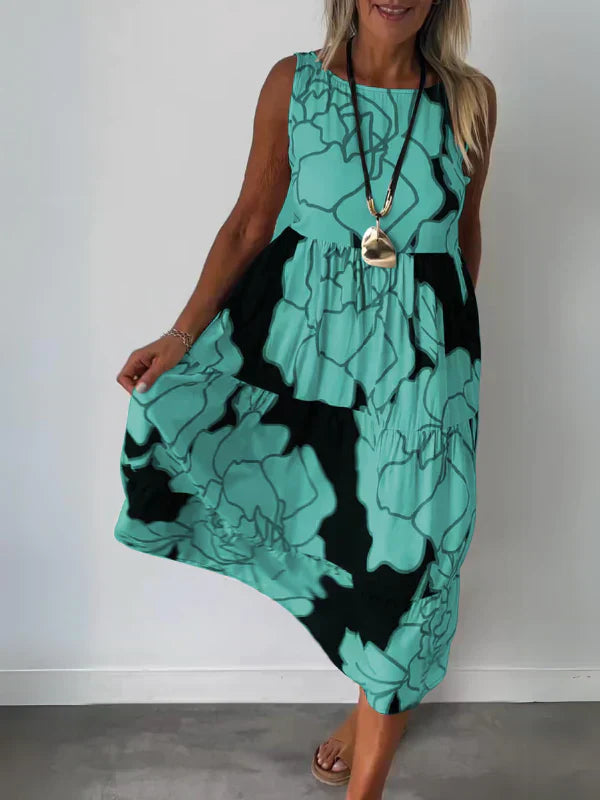 Scarlett | Elegant Floral Print Dress