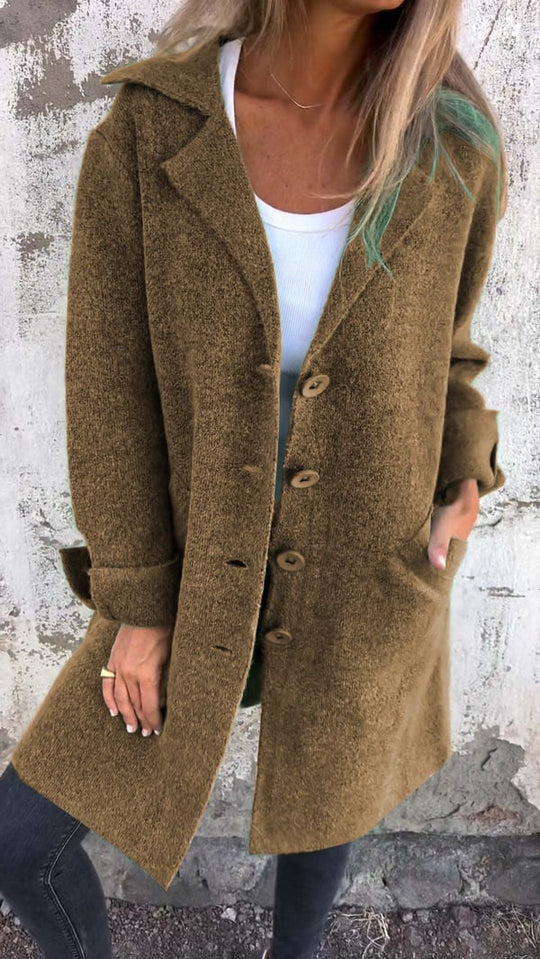Emma -  Casual Coat with Buttons