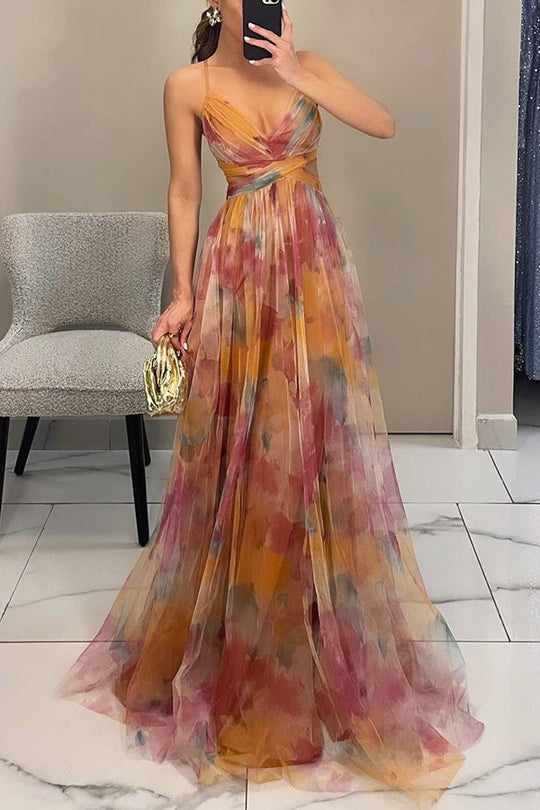 Vaëlia™ | Magnifique maxi-robe à imprimé floral