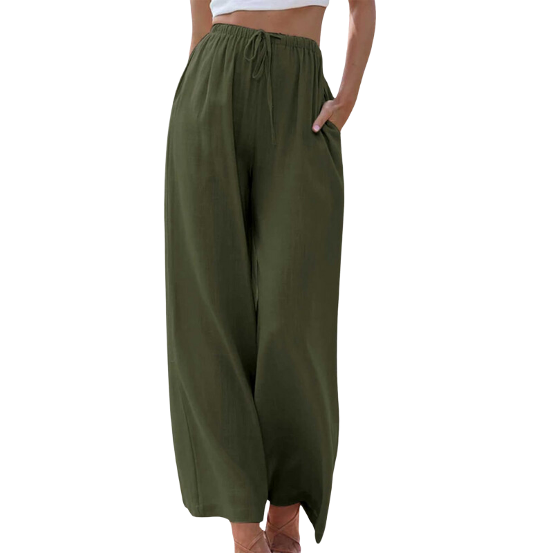 Adeline - Elegant cotton and linen trousers