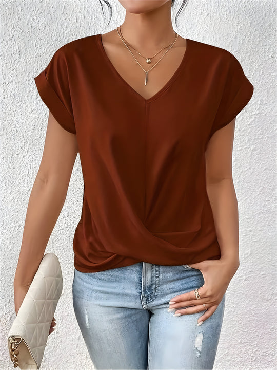 Ivy™ | Casual V-Neck T-Shirt