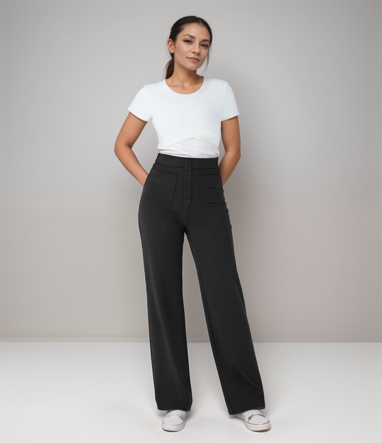 Elsa | High-Waisted Elastic Pants