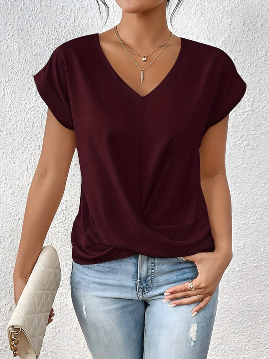 Ivy™ | Casual V-Neck T-Shirt