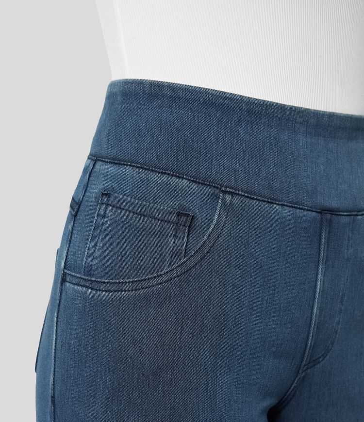 Eva | Comfy Elastic High-Waisted Trousers
