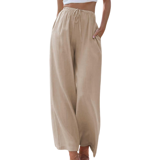 Adeline - Elegant cotton and linen trousers