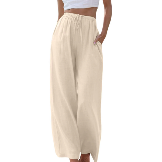 Adeline - Elegant cotton and linen trousers