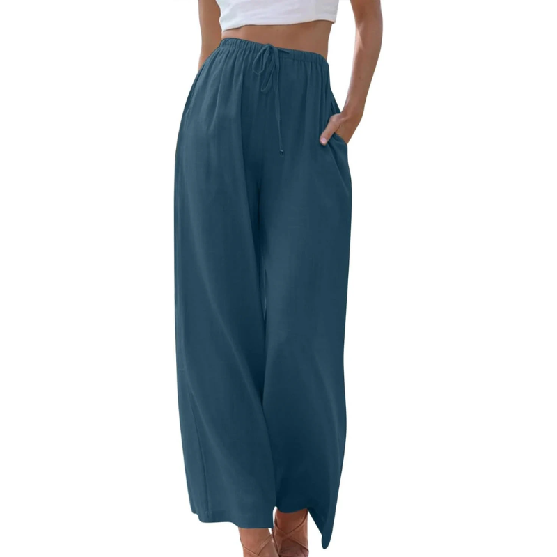 Adeline - Elegant cotton and linen trousers
