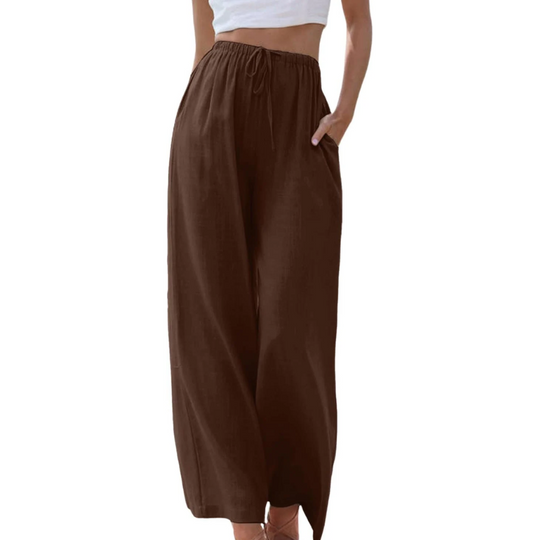 Adeline - Elegant cotton and linen trousers