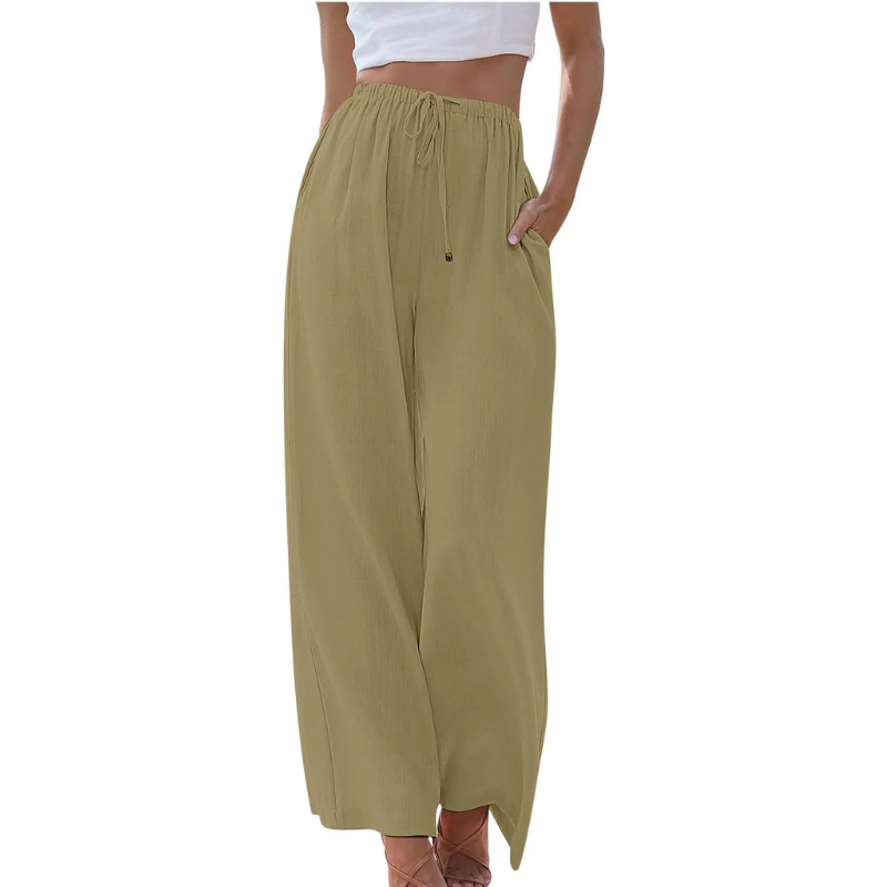 Adeline - Elegant cotton and linen trousers