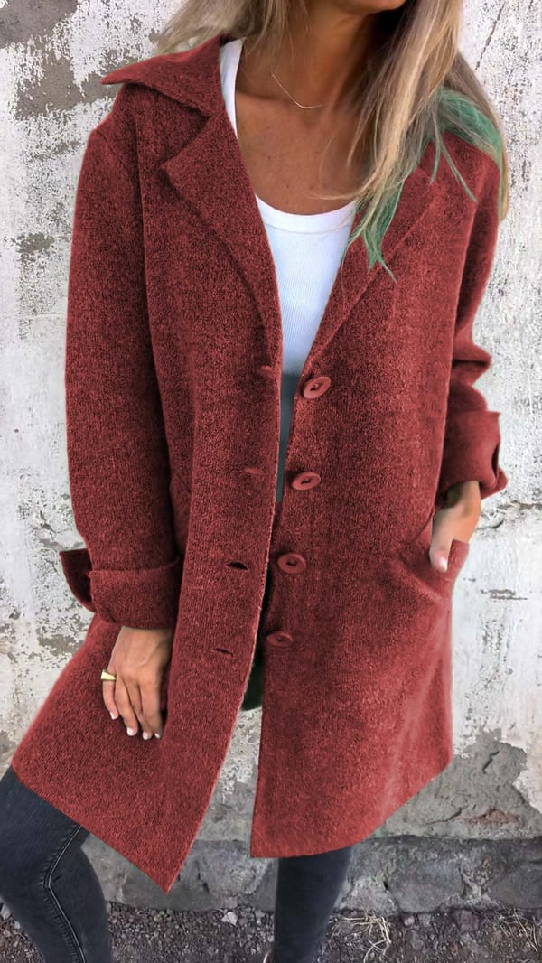 Emma -  Casual Coat with Buttons