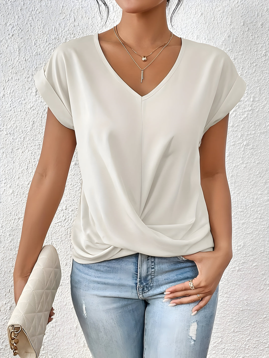 Ivy™ | Casual V-Neck T-Shirt