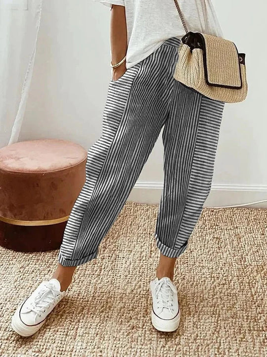 Claire | Striped Pants