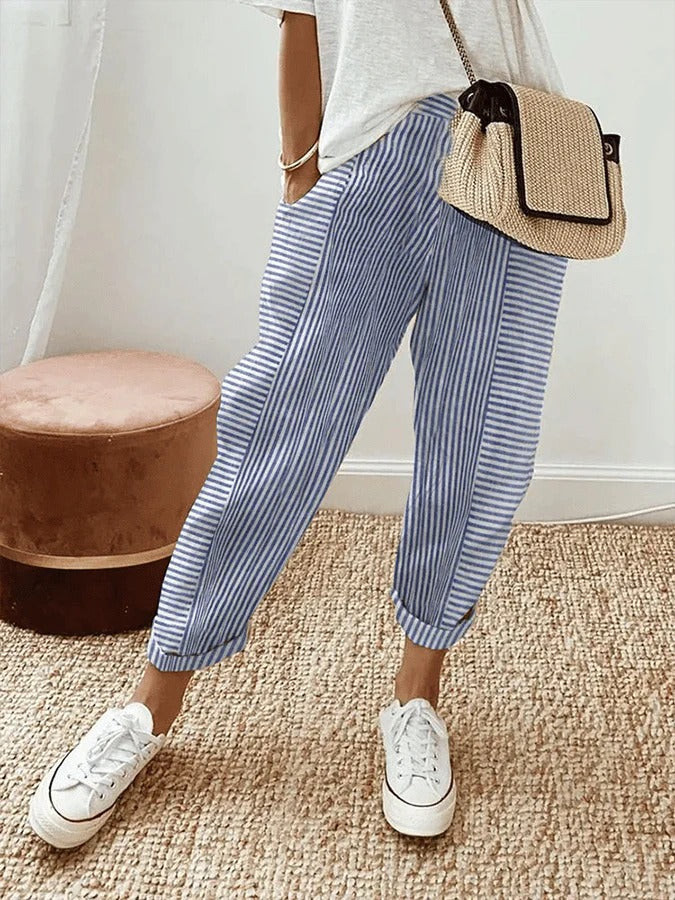Claire | Striped Pants