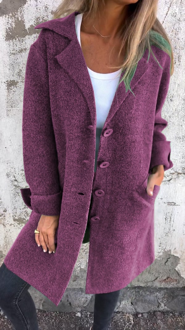 Emma -  Casual Coat with Buttons