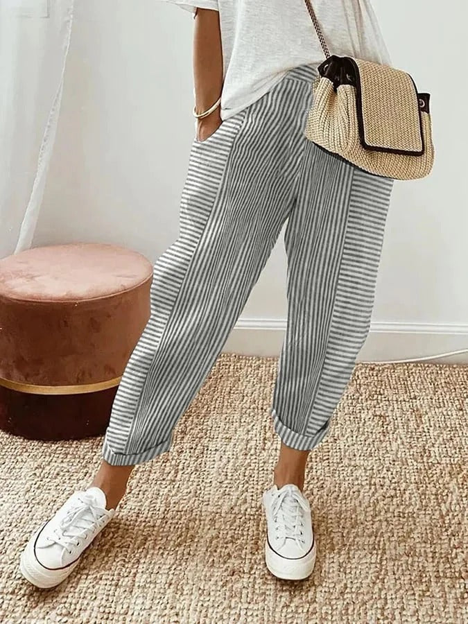 Claire | Striped Pants