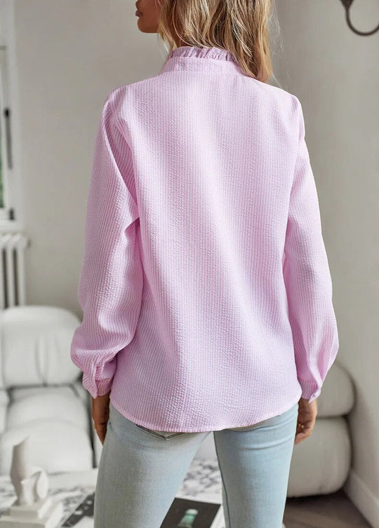 Amy - Ruffle Long Sleeve Shirt