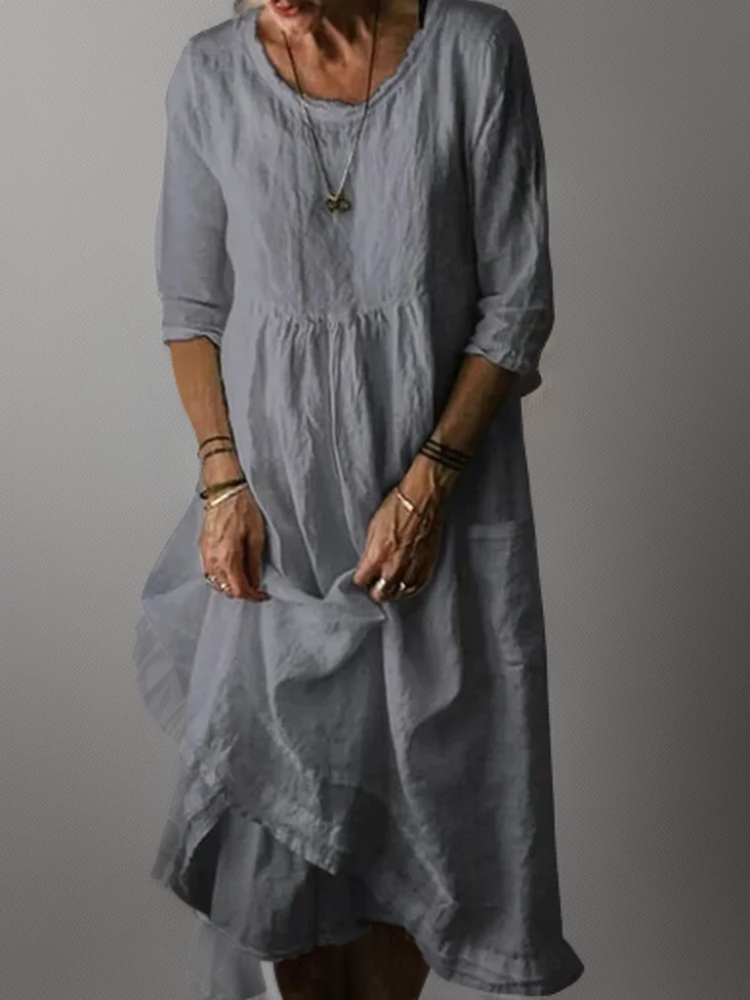 Astrid | Maxi dress with loose round neck