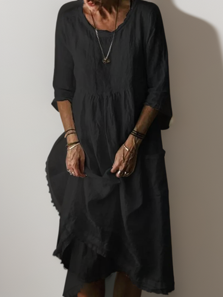 Astrid | Maxi dress with loose round neck