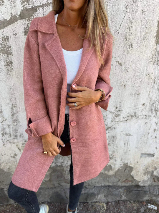 Emma -  Casual Coat with Buttons