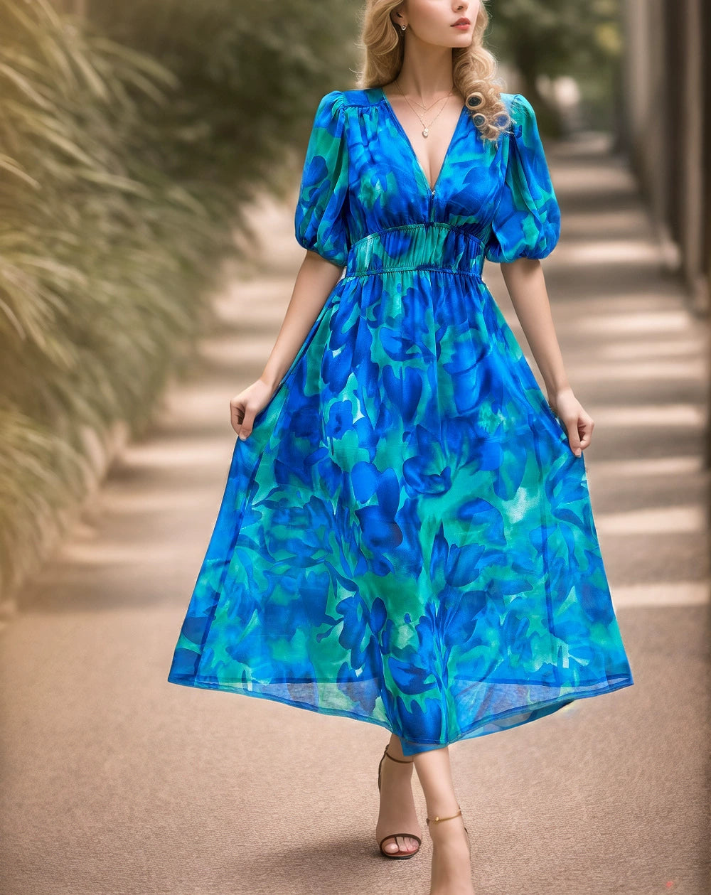 Claire | Charming V-Neck Dress