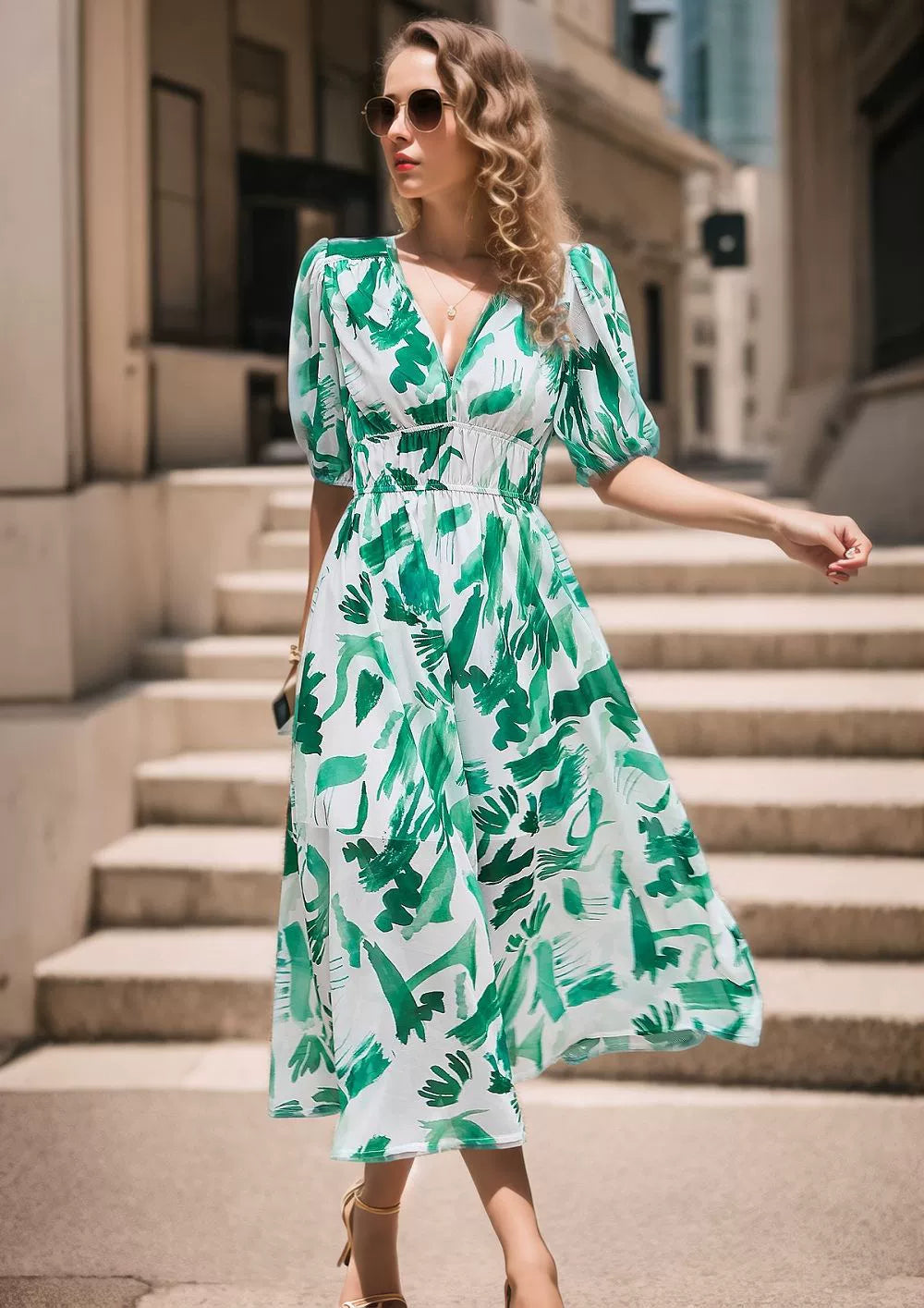 Claire | Charming V-Neck Dress