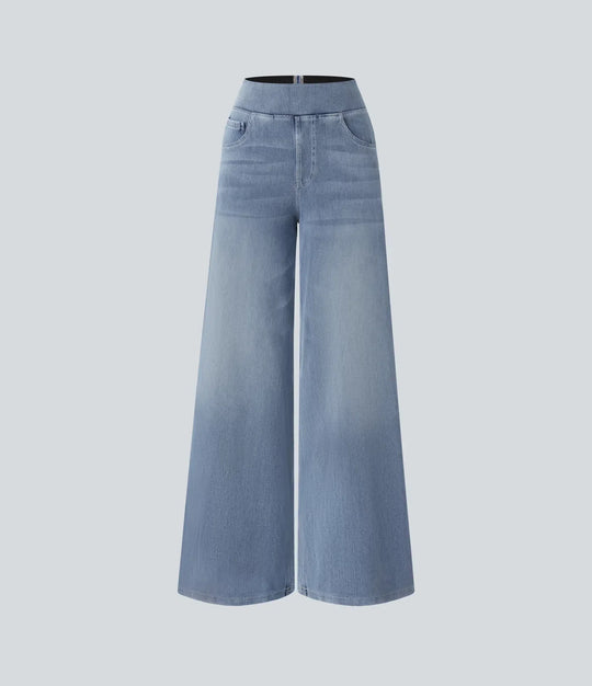 Eva | Comfy Elastic High-Waisted Trousers