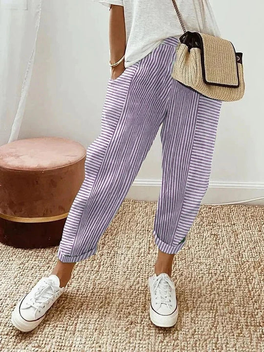 Claire | Striped Pants