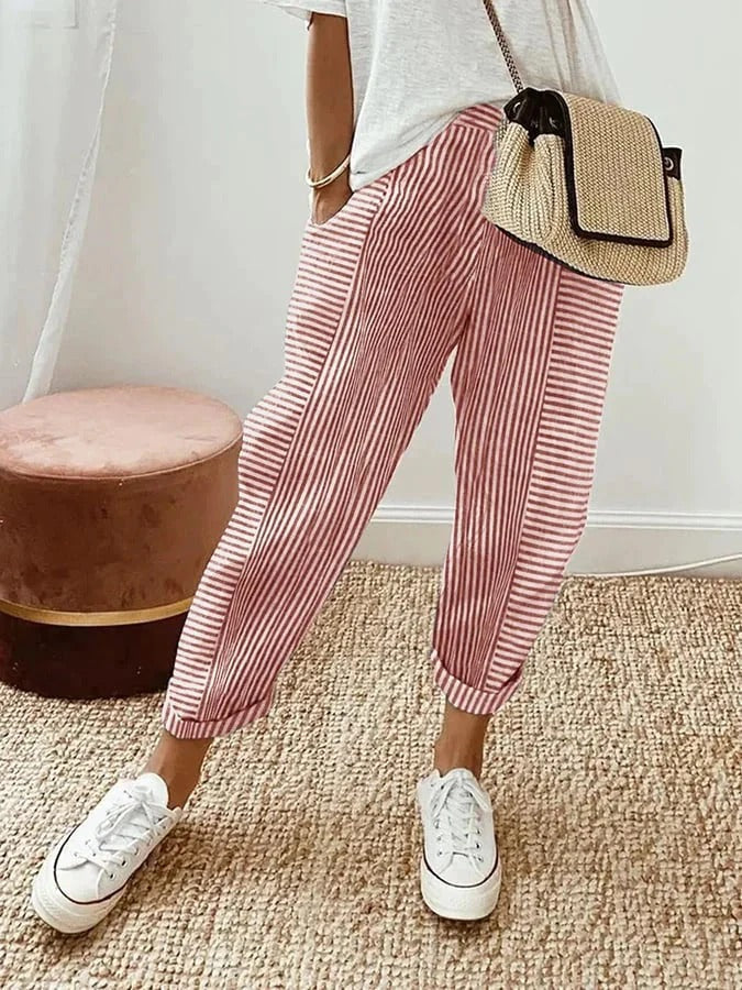 Claire | Striped Pants